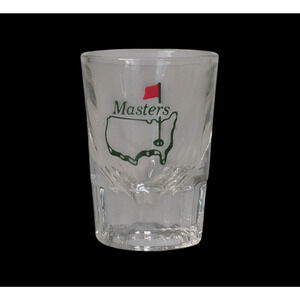 Masters Golf Tournament Shot Glass Augusta National 3" Barware Thick Heavy